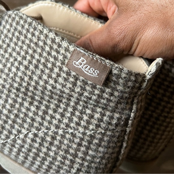 G H BASS ELYSE LACE UP HOUNDSTOOTH ANKLE BOOTIES SZ 6.5 - Picture 6 of 10